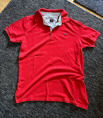 Tommy hilfiger herren polo - hilfiger, rot