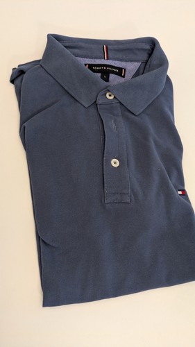 Tommy hilfiger polo staubblau - hilfiger,
