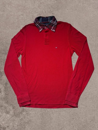 Tommy hilfiger longsleeve rood - tommy,