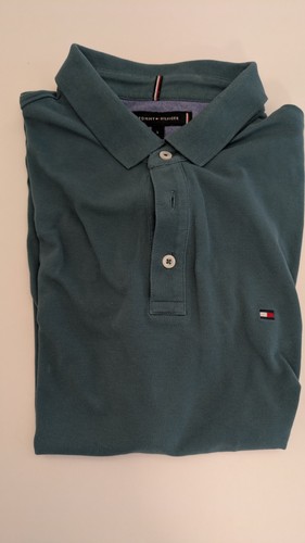 Tommy hilfiger polo petrol - petrol, gr